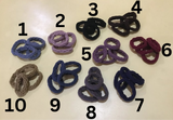 2 pcs Kids Mix Pattern Durable Hair Ties And Elastic Scrunchies (Size: 4.5cm/1.77inch)
